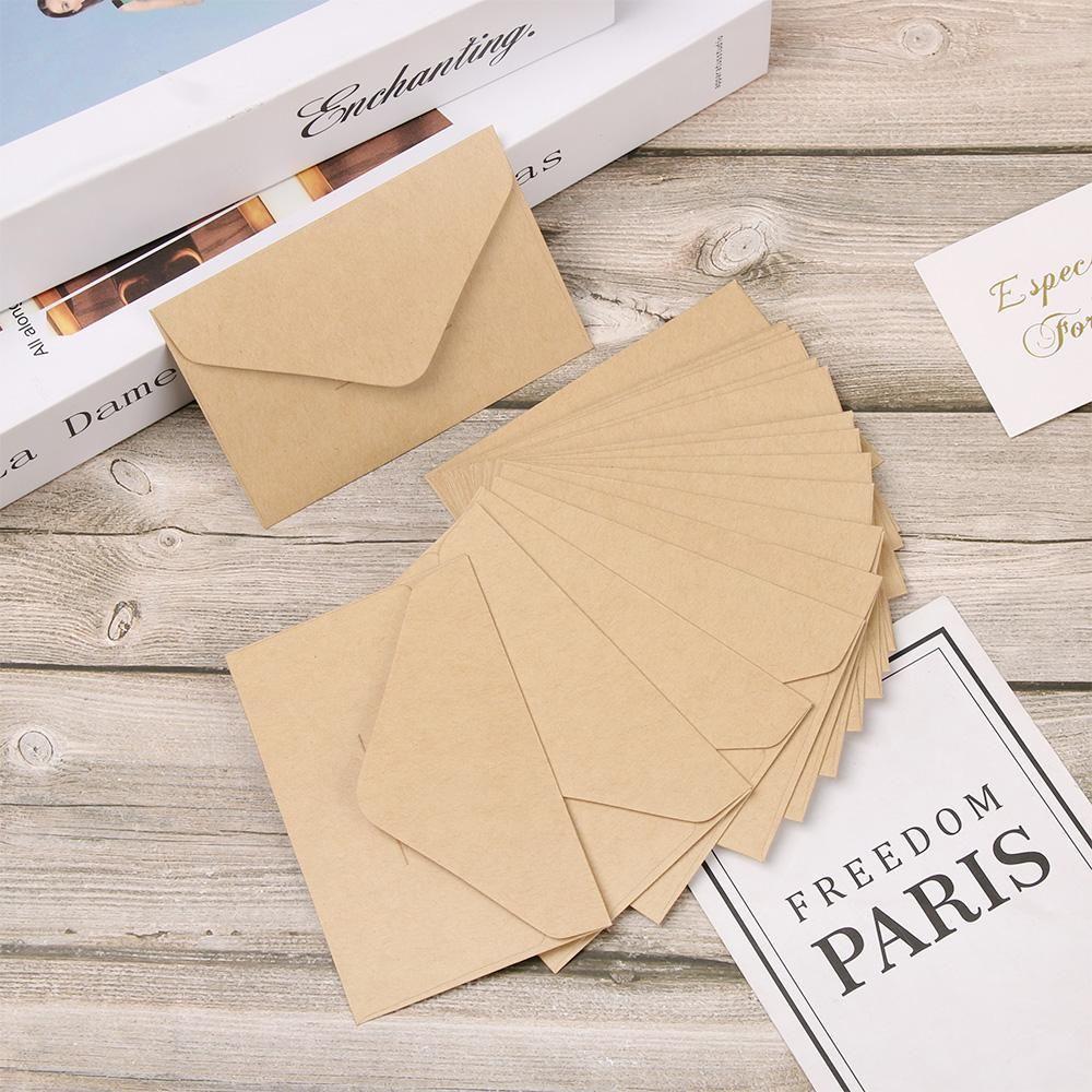 Канцелярские товары Ретро Западный конверт Крафт-бумага Хранение визиток Бумажный почтовый конверт