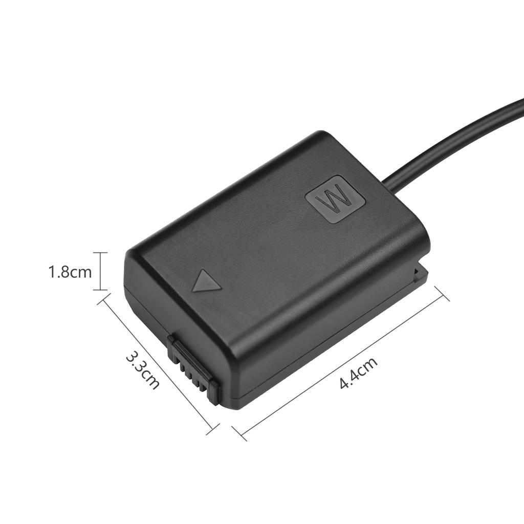 Кабель PD USB Type-C к NP-FW50, замена переходника постоянного тока для фиктивной батареи для Sony A7S2 A7S A7 II R RII