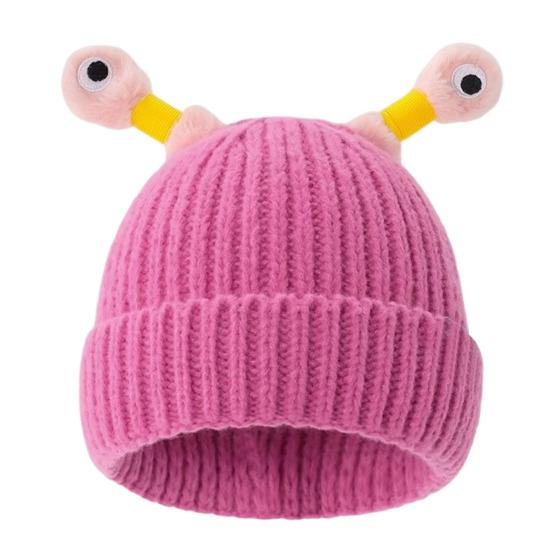 Шерстяная шапка с декором в виде антенны ночного светильника, теплая вязаная шапочка для детей, реквизит для фотосъемки, головной убор для катания на лыжах, походов, термошапка для взрослых и подростков