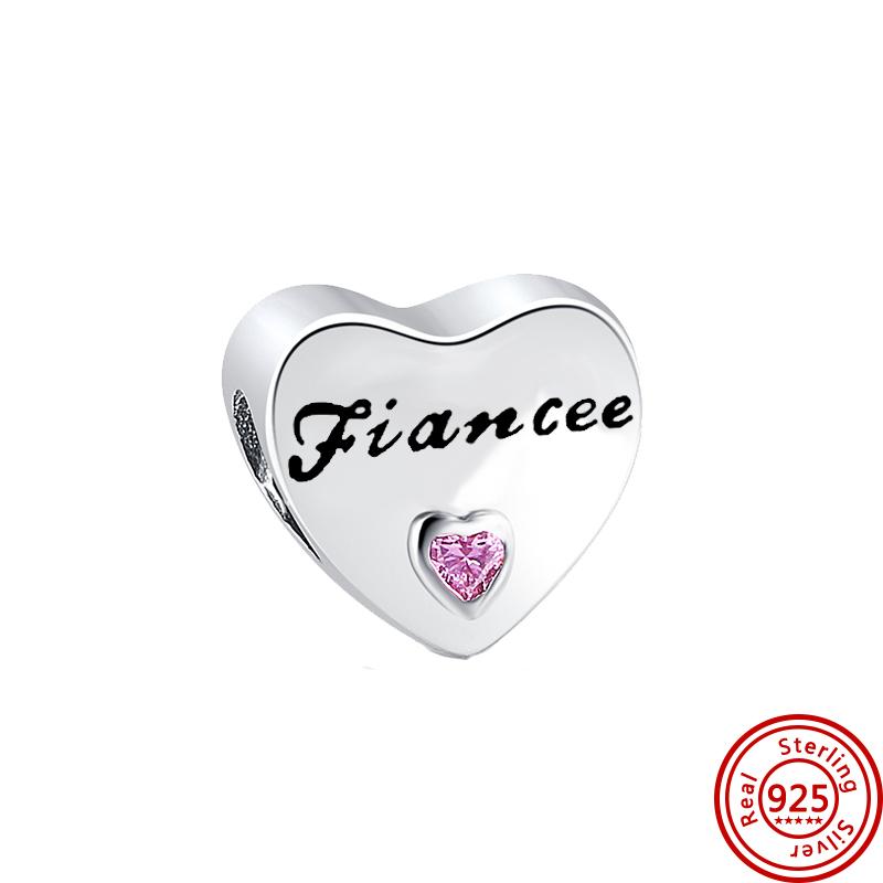 Новый 925 Серебряный Шарм Навсегда Теплый Семья Любовь Мама DIY Бусины Подходит Оригинальные Подвески Браслеты Подарок На День Матери Ювелирные Изделия