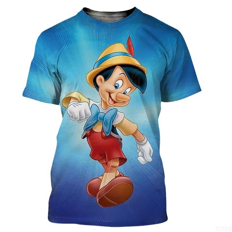 Pinocchio Animation 3D Printed Men's and Women's Fashion T-Shirts Men's and Women's T-Shirt Tops