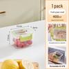 Compact Airtight Fresh-Keeping Box: Portable Refrigerator Storage, Freezable, Microwaveable, Egg Drainer, Fruit & Vegetable Organizer.