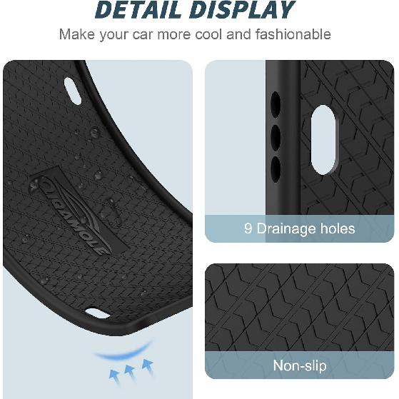 Silicone License Plate Frames, License Plate Holder For US CA Cars, Silicone Car Plate Cover Rustproof & Rattle Proof & Weatherproof Car Accessories