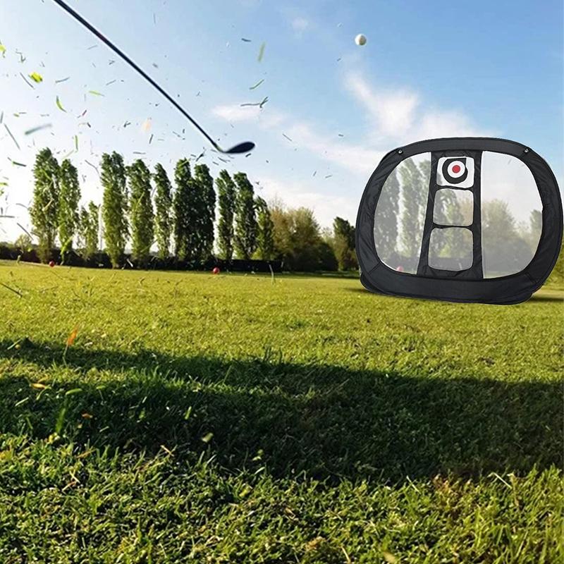 Сетка для тренировки гольфа Сетка для чиппинга гольфа Тренажер для свинга Pop UP Для помещений и улицы Клетки для чиппинга и питчинга Коврики Портативный