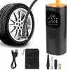 Wireless Portable Tire Pressure Gauge Portable Inflator LCD Display Digital Tire Air Pump Air Compressor With LED Light