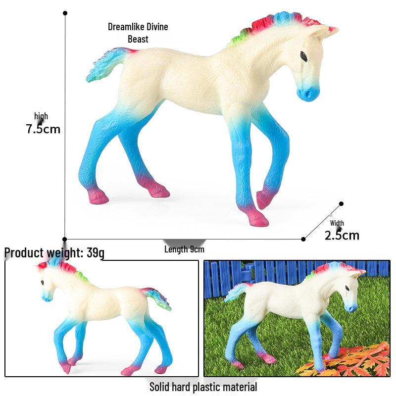 European Pegasus & Unicorn Figurine - Mythical Magic Creature Model
