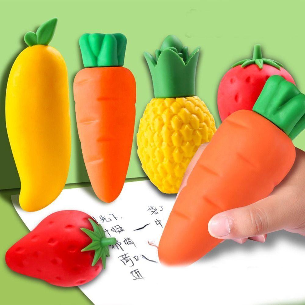 Office Supplies Big Fruit Erasers Correction Supplies Students Stationery Soft Pencil Erasers