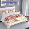Happy 60th Birthday Celebration 3‑Piece Bedding Set,Soft Breathable Duvet Cover & 23 Pillowcases,Multi‑Purpose for Bedroom Dorm Guest Room,Great Festi