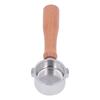 51mm Bottomless Portafilter Stainless Steel 2 Ears Bottomless Filter Holder Portafilter with Wooden