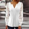 JPNTKY Women's Fashion Casual Autumn Winter Long Sleeve V-Neck Blouses & Shirts