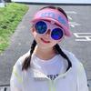 UV Protection Sun Hat with Sunglasses Baseball Cap Cartoon Children's Caps