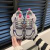 Thick-soled Dad Shoes for Women's 2025 Spring New Mesh Breathable and Versatile, Increase Height and Show Feet, Small Casual Sports Shoes for Women