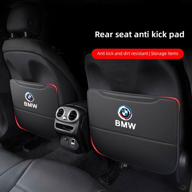 Auto Interior Car Seat Back Anti Kick Protector Cover Mat Leather Seatback Pad E46 E90 E60 F30 F10 E39 E36 G30 E92 E87 RUNTB1