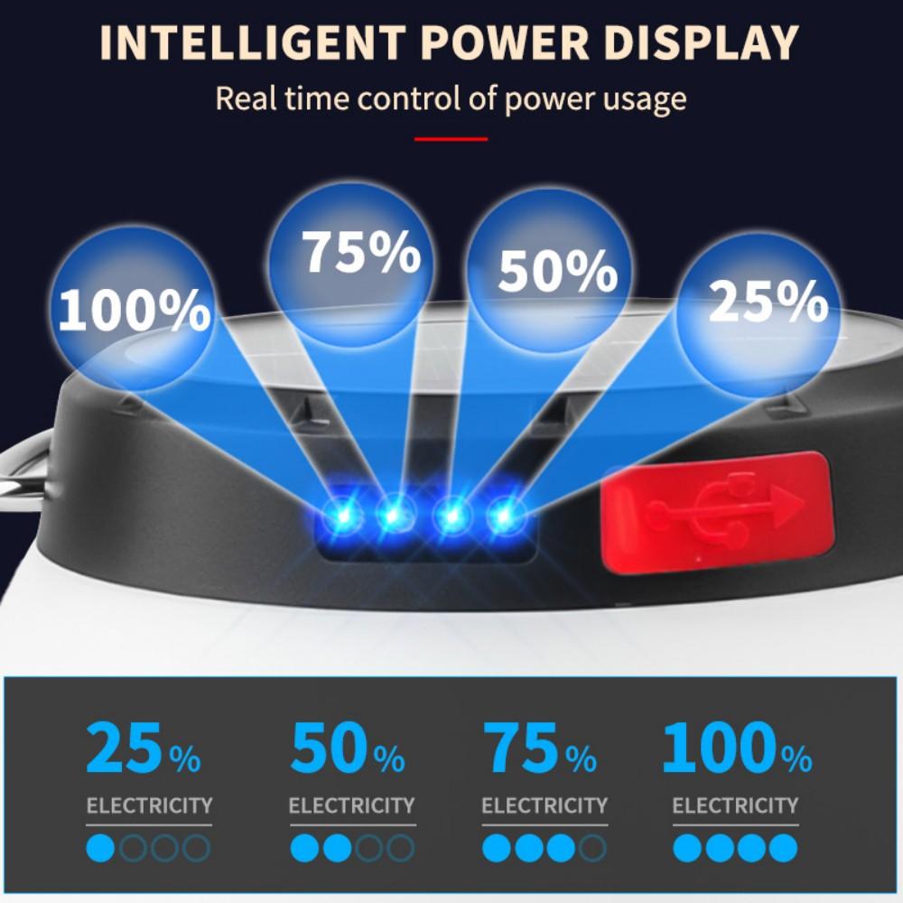 800mAH Solar LED Camping Lantern, 3 Modes Waterproof Portable Emergency Camping Outdoor Tent Light for Power Outage, Hiking, Hurricane, Patio, Yard