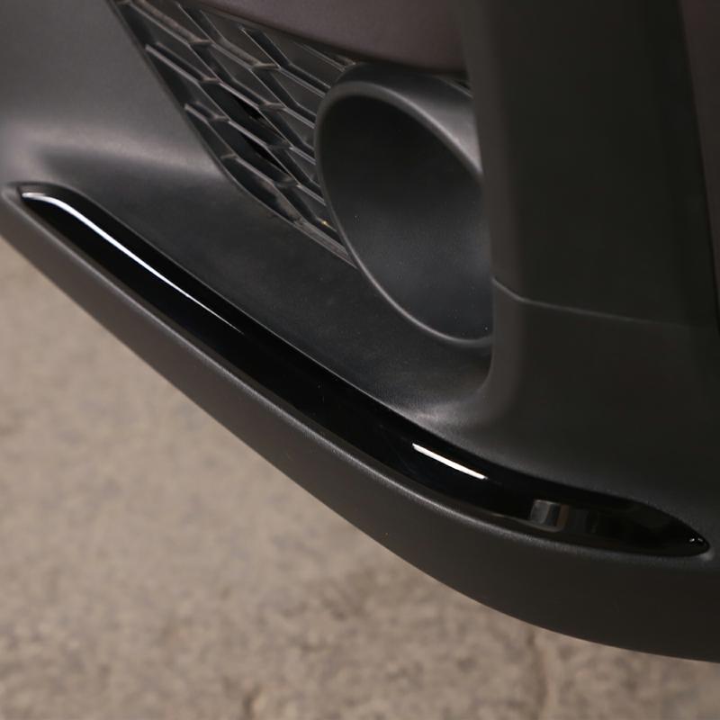 ABS carbon fibre/Silver Car Front Bumper Side Air Intake Trim Strip Sticker For Honda Pilot 2015-2025 Car exterior Accessories