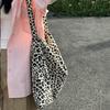 Современная сумка-мессенджер с леопардовым принтом, холщовая сумка на одно плечо для студентки, диагональная, большой вместимости, сумка-седло KTY