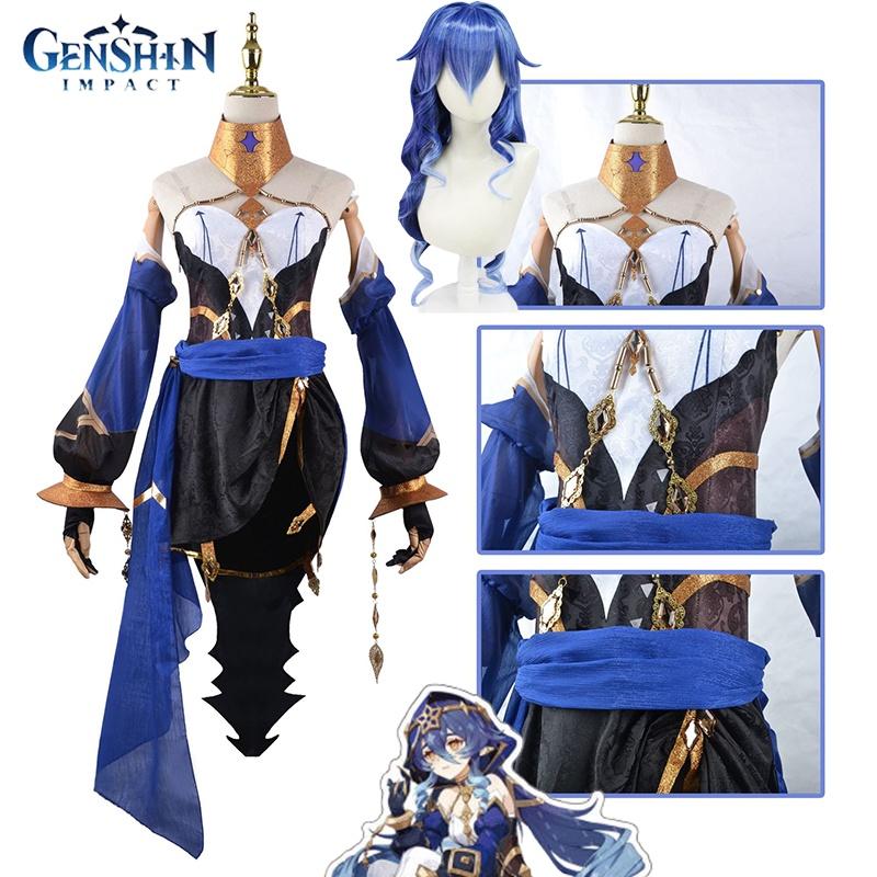 Великолепный костюм для косплея Лейлы из Genshin Impact, парик, обувь для взрослых, Хэллоуин, карнавальная вечеринка