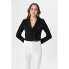 Women's Short Button-closed Blazer Jacket 245071 -