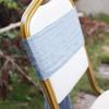 2Pcs Designed Decor Rustic Chair Sashes Cheesecloth Tulle Overlock Chair Ties Non-slip 11 Colors Chair Cover Wedding Decoration
