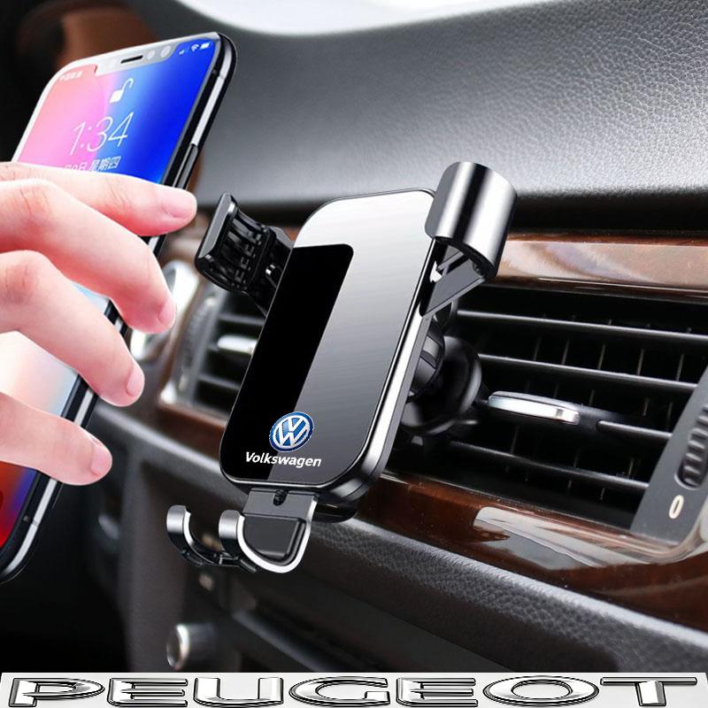 1Pcs Car Phone Holder Air Vent Clip Mount Mobile Cell Stand For VW Golf Tiguan T-Roc Polo Passat ID.4 T-Cross ID.3 Taigo ID.7