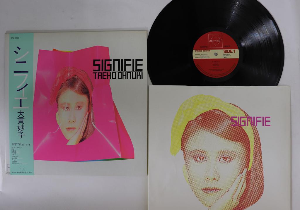 LP Record TAEKO ONUKI - Signifie RAL8810 RVC 1983 Japan Obi Japanese Pop/Rock Used
