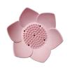 Мыльница в форме лотоса, компактный размер, многоразовая устойчивая основа, нескользящая сливная силиконовая мыльница, принадлежности для ванной комнаты