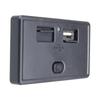 Двойное USB-зарядное устройство для автомобиля Розетка 4,8 А Выход для зарядки телефона Адаптер питания Подходит для Мотоцикла Лодки Морского транспорта Грузовика Квадроцикла Автодома