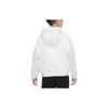 Nike Куртка с капюшоном и принтом логотипа, однотонная, детские куртки, белая, DX7482-617