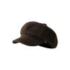 Fashion British style octagonal hat women's autumn and winter retro suede newsboy hat literary and versatile painter hat shows small face