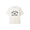 Fila Свитер серии Milano с круглым вырезом, вязаная футболка с коротким рукавом, мужские топы F11M635111F-WT
