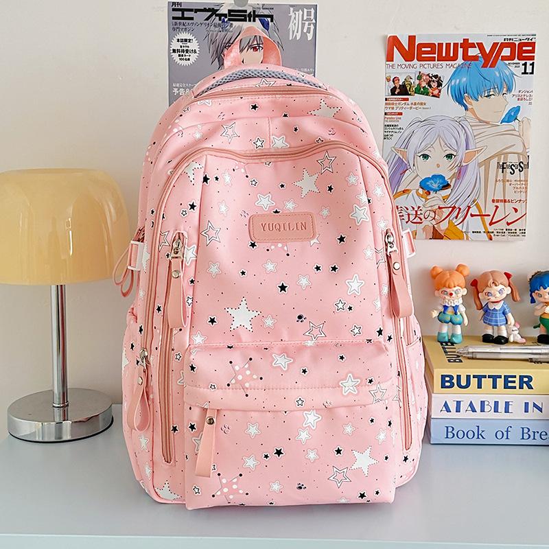 Новый школьный рюкзак имеет высокую ценность, свежий и милый, рюкзак «литературная звезда», легкий рюкзак для весенней прогулки для учеников средней школы