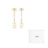 DIOR Metal Earrings Women's Gold E3089WOMMT