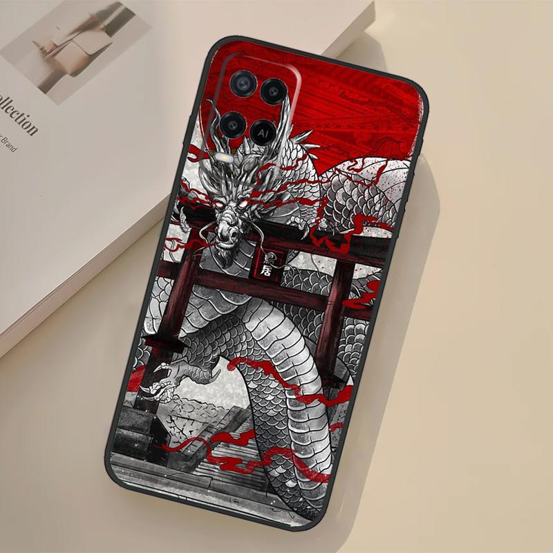 Японский чехол-дракон для Oppo A94 A74 A54 A80 A60 A40 A18 A38 A58 A78 A98 A96 A76 A16 A15 A17 A57 A77 A5 Pro