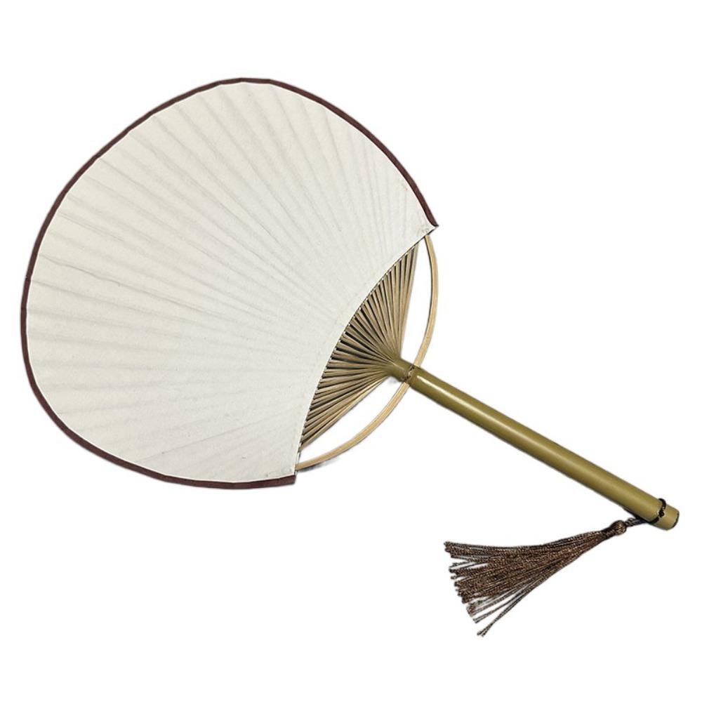 Бумажный пустой веер, винтажный китайский веер, классический расписанный вручную веер с каллиграфией