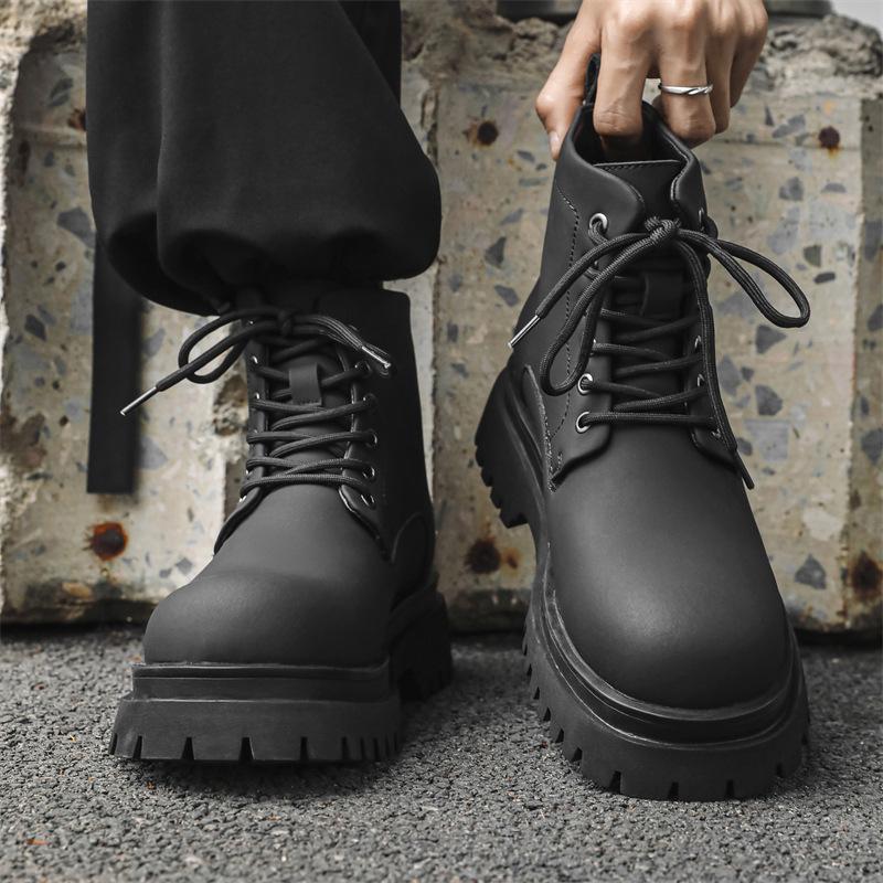 Ботинки Martin мужские осенне-зимние усиленные локомотивные ветрозащитные кожаные ботинки с большой головкой 70033-J
