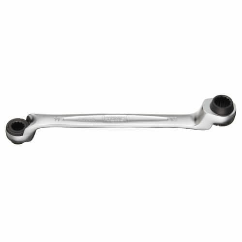 TONE 75 Double-Ended Ratchet Wrench (Deep Hole Type), RM75A-1113, 11 x 13mm Flats