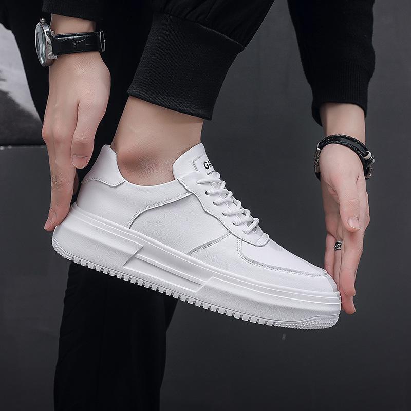 Нишевая ретро обувь для доски осень и зима новая мужская обувь нишевая маленькая белая обувь мужская толстая подошва Guochao желтые туфли Wenzhou spot