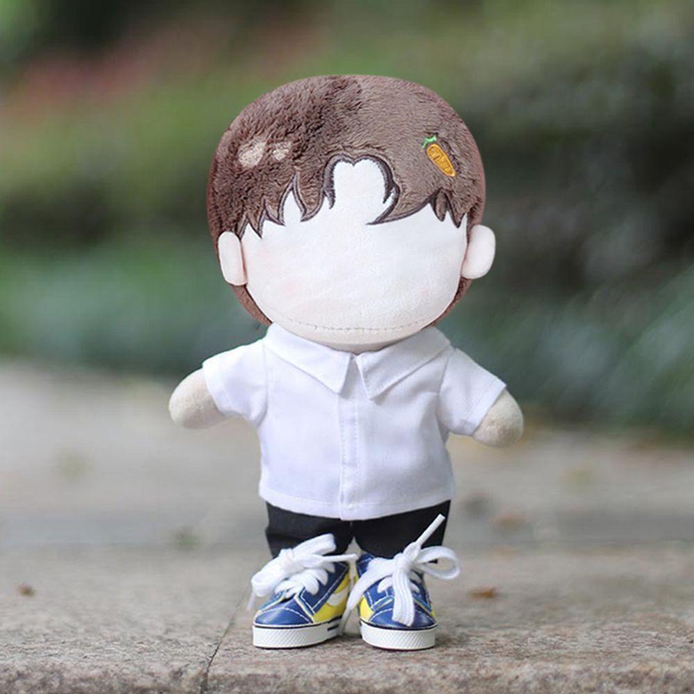 Accessories Cotton Stuffed Stripes Lattice 20CM Doll Shirt Solid Color Blouse Idol Doll Clothes