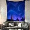 Dog Man Series Tapestry Fashion Print Wallmounted Home Decor Work Of Art Atmospheric Background Cloth