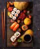 GLASS PLATE BOARD PANEL TABLETOP 30x52 VEGETABLES