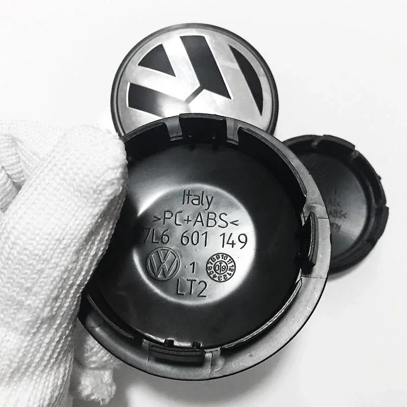 56MM/65MM/66MM Original Car Wheel Center Hub Caps Covers For Volkswagen VW R GTI Emblem Auto Badge Hubcaps Decoration Accessorie
