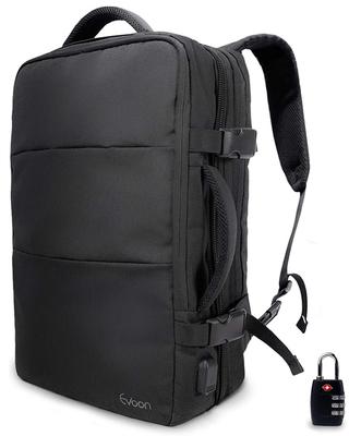 Multi Business Backpack Business Large Travel Water USB Black [Evoon] 2.0 Backpack, Мужской рюкзак, Вместимость, Сумка, Водонепроницаемый, Многофункциональный,