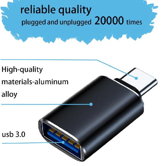 4 Pack USB to USB C OTG Adapter 2Pack Type C Female to A Male Charger Converter 2Pack USB C Male to USB 3.0 Female Adapter 3