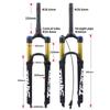 Mountain Bike Front Fork Gold Tube Aluminum Alloy Air Pressure Shock Absorber 29-inch Straight