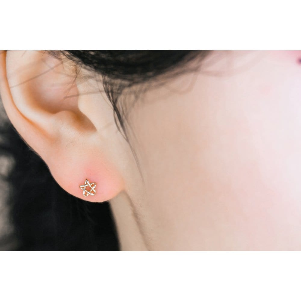14K 18K Curve Star Piercing (1 Piece)