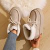Женские Снегоступы Зимние Утепленные Плюшевые Теплые Хлопковые Ботинки На Шнуровке Короткие Сапоги Зимние Женские Ботильоны Botas Invierno Mujer