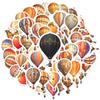 35pcs-100pcs Whimsical Hot Air Balloon Stickers Retro Sky Students Stickers DIY Stickers For Laptop Luggage Scrapbook