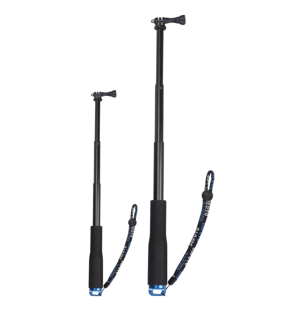 Aluminum Extendable Handheld Selfie Stick Telescoping Pole for GoPro Hero 13 12 11 10 9 8 Insta360 X4 DJI Osmo Action 5 Pro 4