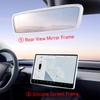 Защитная рамка-молдинг для экрана Juniper на Tesla Model 3 Y, Рамка края экрана, Накладка на зеркало заднего вида, Защитные аксессуары для центральной консоли
