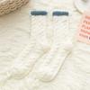 6Pairs Thicken Solid Fleece Socks Warm Winter Floor Socks Sweet Coral Fleece Socks Fall Winter
